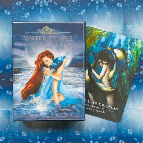 Water Temple Oracle Cards Deck Blue Angel Suzy Cherub Esoteric Divination