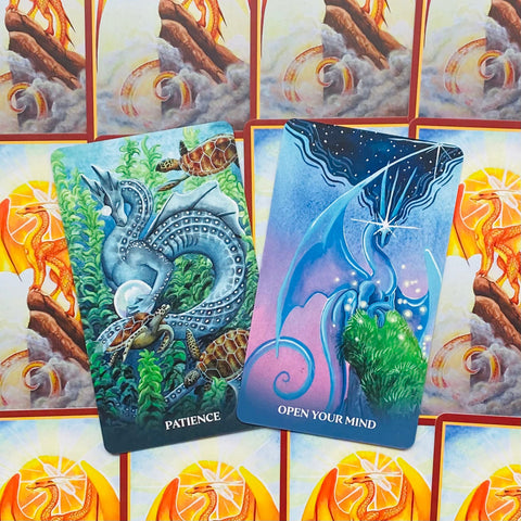 Universal Dragon Oracle Cards Deck Blue Angel Carla Morrow Animals Healing NEW