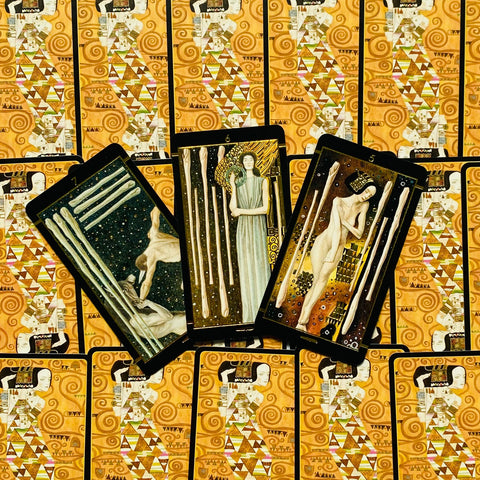 Klimt Tarot Cards Golden Pocket Edition Deck Esoteric Telling Lo Scarabeo NEW