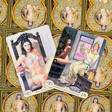 Manara Erotic Oracle Cards Chakras Eros And Astrology Lo Scarabeo By Elsa NEW