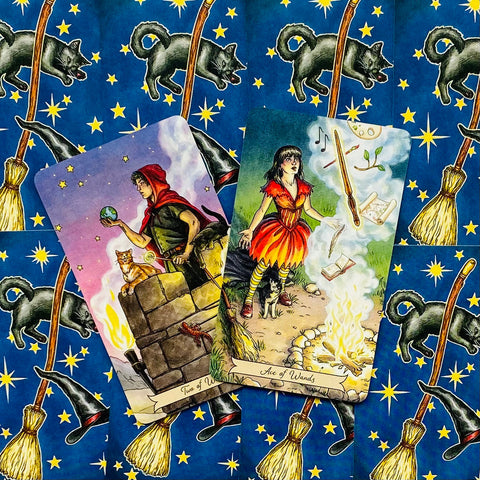 Everyday Witch Tarot Mini Cards Deck Llewellyn Deborah Blake Elisabeth Alba NEW