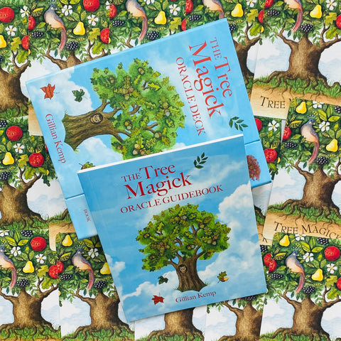 The Tree Magick Oracle Cards Deck & Illustrated Book Cico Books Gillian Kemp NEW