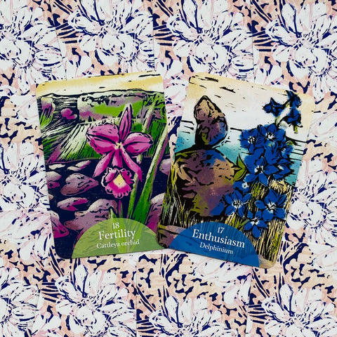 The Language Of Flowers Oracle Cards Deck Rockpool Cheralyn Darcey Esoteric NEW