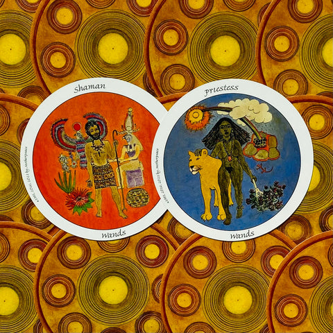 Mini Motherpeace Round Tarot Deck Esoteric Telling US Games Systems NEW
