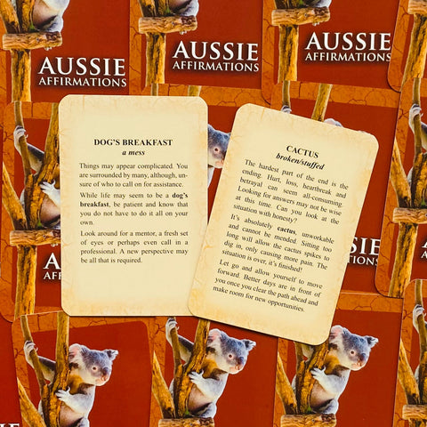 Aussie Affirmations Oracle Cards Deck Animal Dreaming Publishing 46 Cards NEW