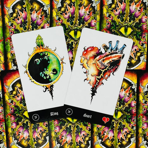 Malefique Lenormand Cards Edgy Dark Deck US Games Systems Esoteric Gniedmann NEW