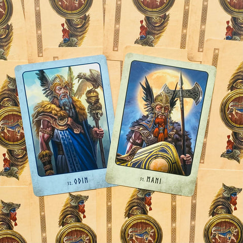 Viking Oracle Deck Cards & Guidebook Stacey Demarco Esoteric Telling Blue Angel