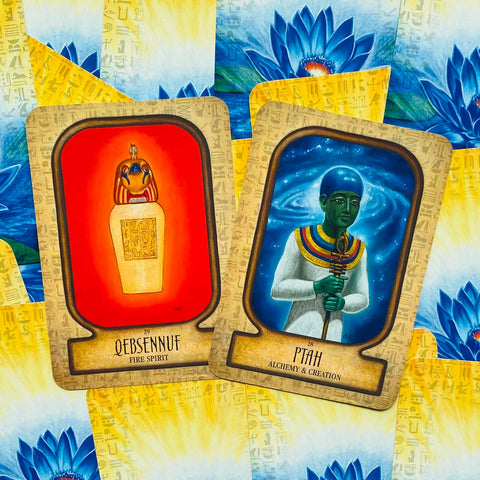 Auset Egyptian Oracle Cards Rockpool E.Jensen & M.Klement Divination Alchemy NEW
