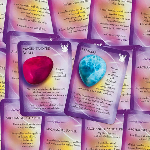 Archangels & Gemstone Guardians Oracle Cards Deck Findhorn Esoteric Oracle With Bag