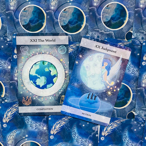 The Moon & Stars Tarot Cards With Book Cico Books By Jayne Wallace Healing NEW