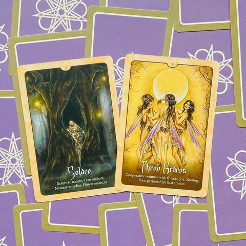Wild Wisdom Of The Faery Oracle Deck Cards Fortune Telling Blue Angel NEW