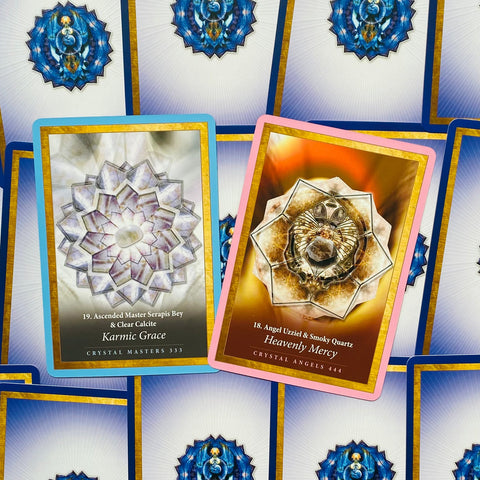 Crystal Mandala Oracle Cards Deck Alana Fairchild Esoteric Telling Blue Angel