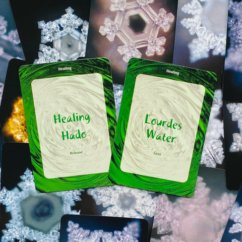 Water Crystal Oracle Cards Deck Beyond Words Esoteric Emoto Snowflakes Water NEW