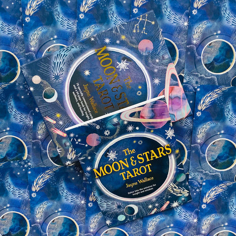 The Moon & Stars Tarot Cards With Book Cico Books By Jayne Wallace Healing NEW