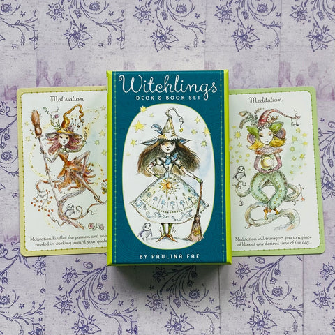 Witchlings Cards Deck & Book Set Enchanting Spells Energy US Games Systems NEW