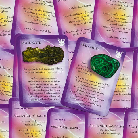 Archangels & Gemstone Guardians Oracle Cards Deck Findhorn Esoteric Oracle With Bag
