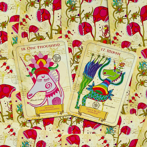 Enchanted Unicorn Oracle Cards Deck By Priestess Moon Rockpool Publishing Rp75