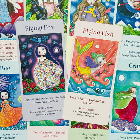 Wings Of Wisdom Oracle Cards Deck Alana Fairchild Longhurst Blue Angel