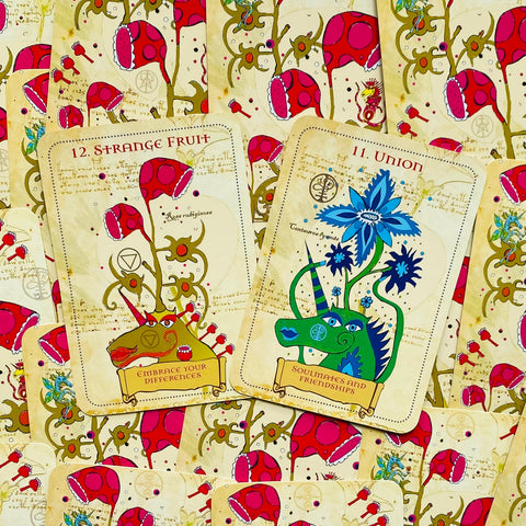 Enchanted Unicorn Oracle Cards Deck By Priestess Moon Rockpool Publishing Rp75