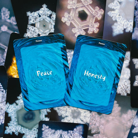 Water Crystal Oracle Cards Deck Beyond Words Esoteric Emoto Snowflakes Water NEW