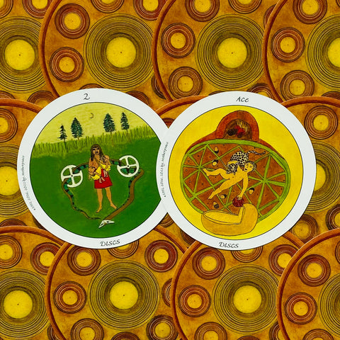 Mini Motherpeace Round Tarot Deck Esoteric Telling US Games Systems NEW