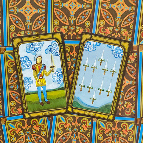 The Golden Tarot Cards & Illustrated Book Cico Books By Liz Dean Ancient NEW