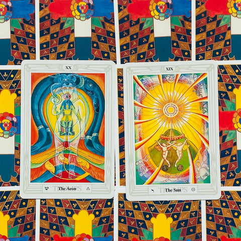 Crowley Thoth Tarot Deck Large Cards Esoteric Telling US Games Systems NEW