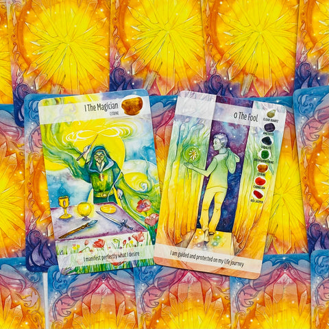 The Crystal Power Tarot Cards Deck & Book Cico Books Jayne Wallace Esoteric NEW