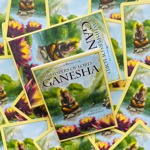 Whispers of Lord Ganesha Oracle Cards Blue Angel