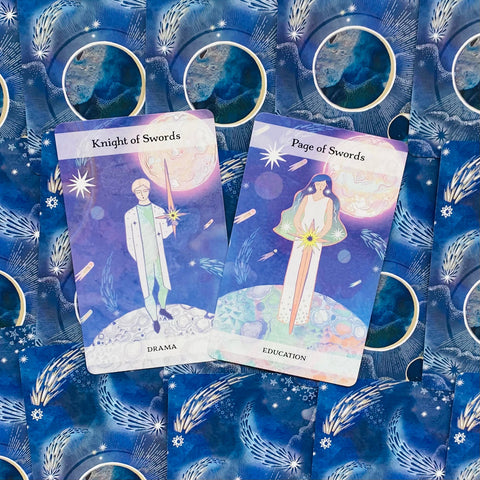 The Moon & Stars Tarot Cards With Book Cico Books By Jayne Wallace Healing NEW
