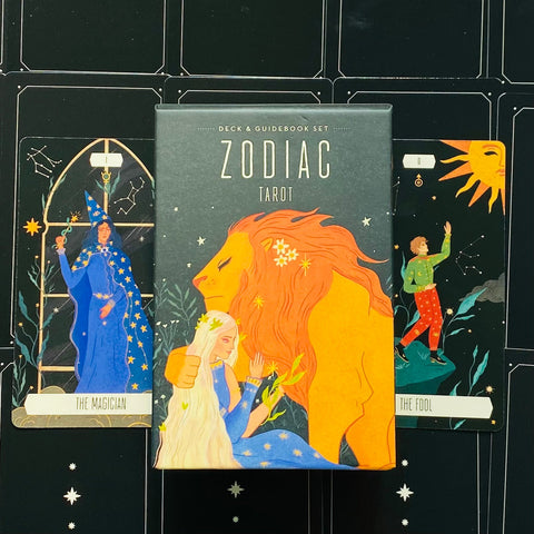 ZODIAC TAROT CARDS DECK & GUIDEBOOK SET US GAMES SYSTEMS BORDERLESS ESOTERIC NEW