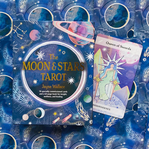 The Moon & Stars Tarot Cards With Book Cico Books By Jayne Wallace Healing NEW