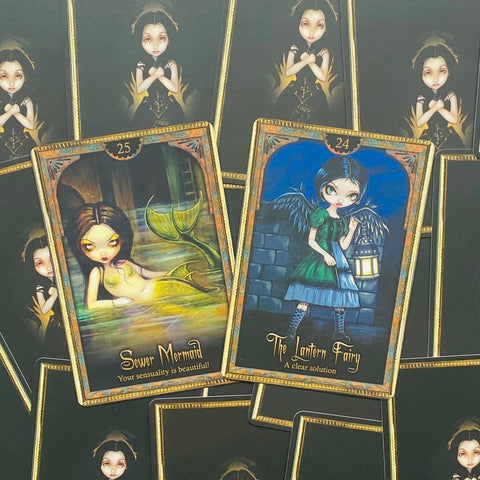 Oracle Of Shadows And Light Cards Deck Blue Angel By Lucy Cavendish Mystic NEW