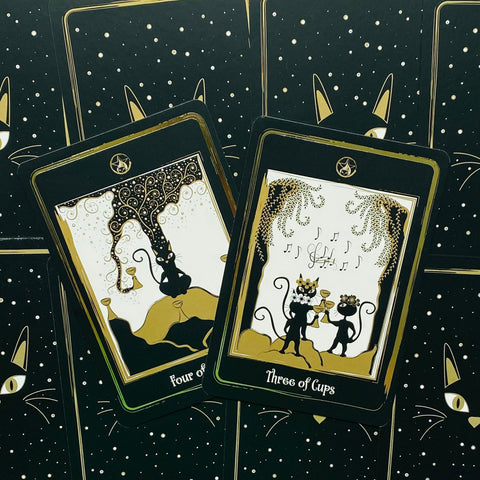 Golden Black Cat Tarot Cards Deck Agm Urania Helena De Almeida Cats Fans NEW