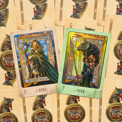 Viking Oracle Deck Cards & Guidebook Stacey Demarco Esoteric Telling Blue Angel