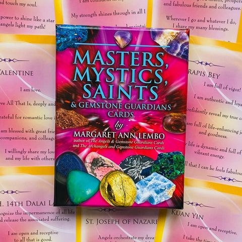 Masters Mystics Saints & Gemstone Guardians Cards Deck Findhorn Esoteric With Bag