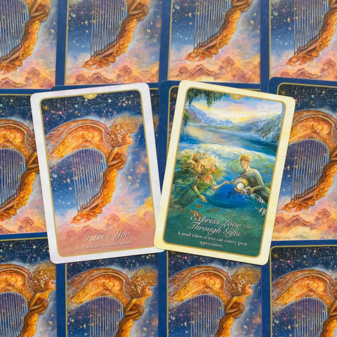 Whispers Of Love Oracle Cards Deck Esoteric Fortune Telling Blue Angel NEW