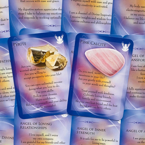 Angels & Gemstone Guardians Cards Deck Findhorn Esoteric Fortune Affirmation NEW