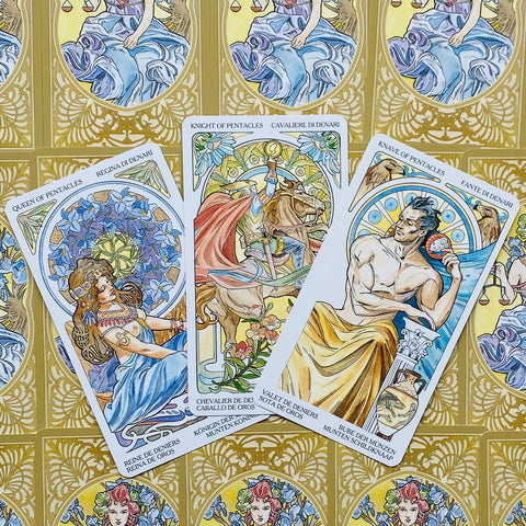 Art Nouveau Tarot Cards Deck Floral Classic Lo Scarabeo Antonella Castelli NEW