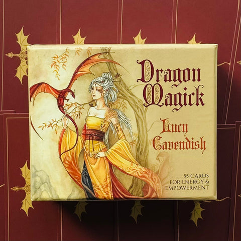 Dragon Magick Oracle Cards Deck Mini Blue Angel Lucy Cavendish Esoteric NEW