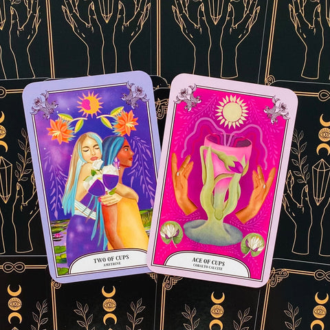 The Crystal Magic Tarot Cards Deck Orange Hippo Manifest Your Dreams NEW