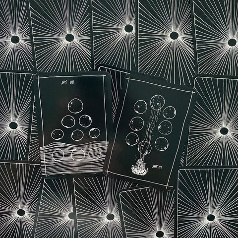 Wanderer'S Tarot Cards Deck Weiser Books Casey Zabala 78 Black Cards Deck NEW