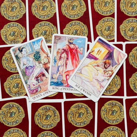 Sexual Magic Mini Tarot Cards Deck Esoteric Fortune Telling Lo Scarabeo NEW