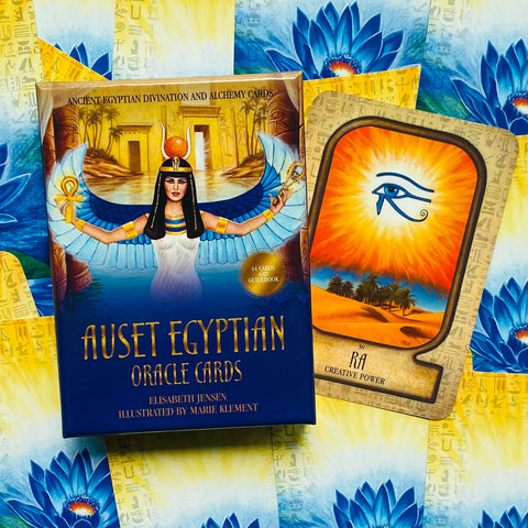 Auset Egyptian Oracle Cards Rockpool E.Jensen & M.Klement Divination Alchemy NEW