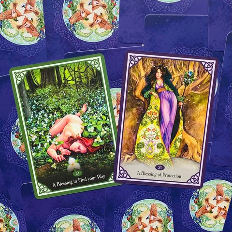 Blessed Be Oracle Cards Deck Original Blue Angel By Lucy Cavendish Esoteric NEW