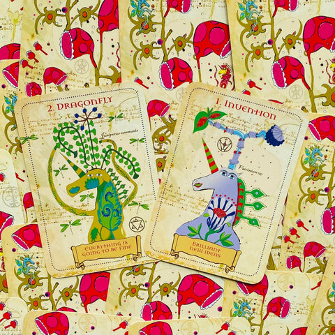 Enchanted Unicorn Oracle Cards Deck By Priestess Moon Rockpool Publishing Rp75