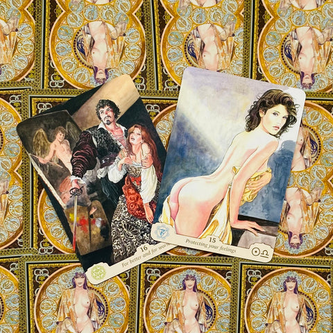 Manara Erotic Oracle Cards Chakras Eros And Astrology Lo Scarabeo By Elsa NEW