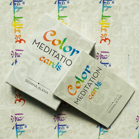 Color Meditation Cards Deck Oracle With Guidebook Lo Scarabeo Silvana Alasia NEW