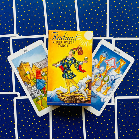Radiant Rider-Waite Tarot Deck Cards Esoteric Telling Yellow US Games Systems