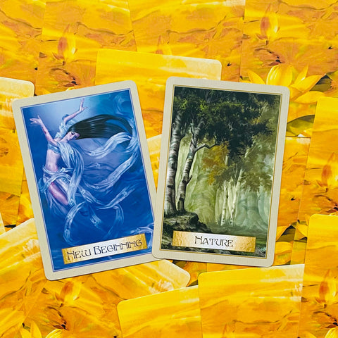 Wisdom Of The Golden Path Oracle Deck Cards Fortune Telling Blue Angel NEW